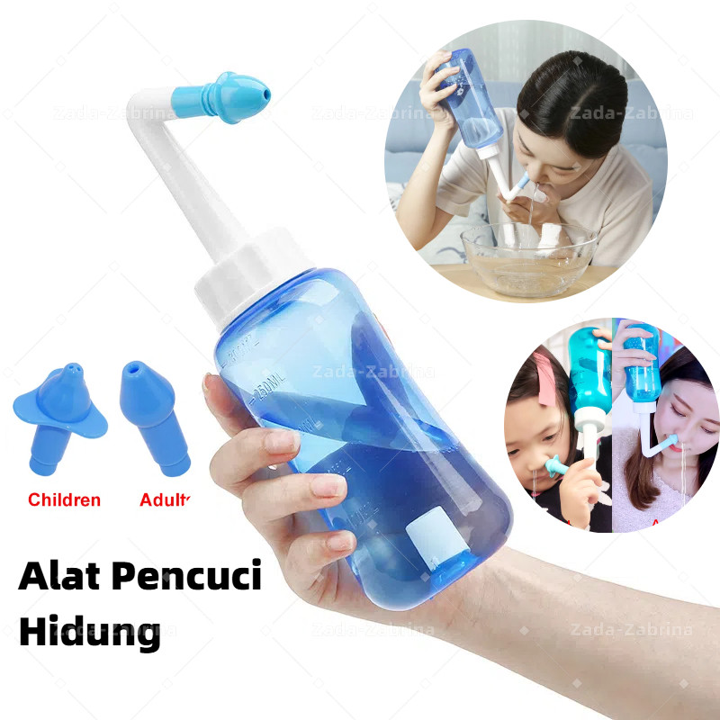 ZADA  Pembersih Hidung / Nasal Rinse Alat Pembersih / Alat Cuci Hidung / Botol Cuci Hidung / Sinus R