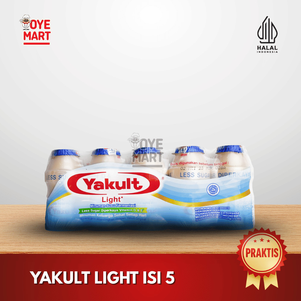 

YAKULT LIGHT ISI 5 / SUSU YOGURT SEGAR RENDAH GULA