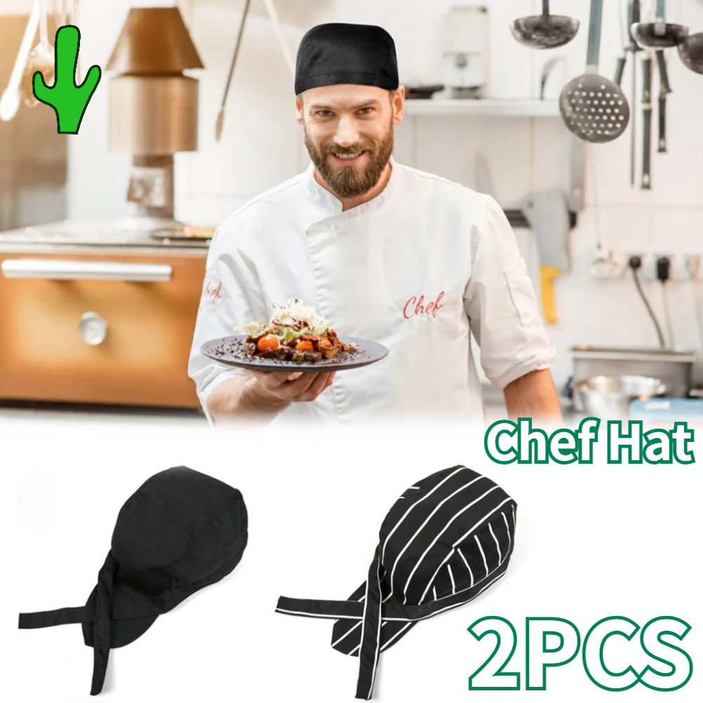 2Buah Topi Chef Jepang/Topi Chef Ikat/Topi Chef Pria/Topi Masak Koki Perempuan/Topi Pirate Chef