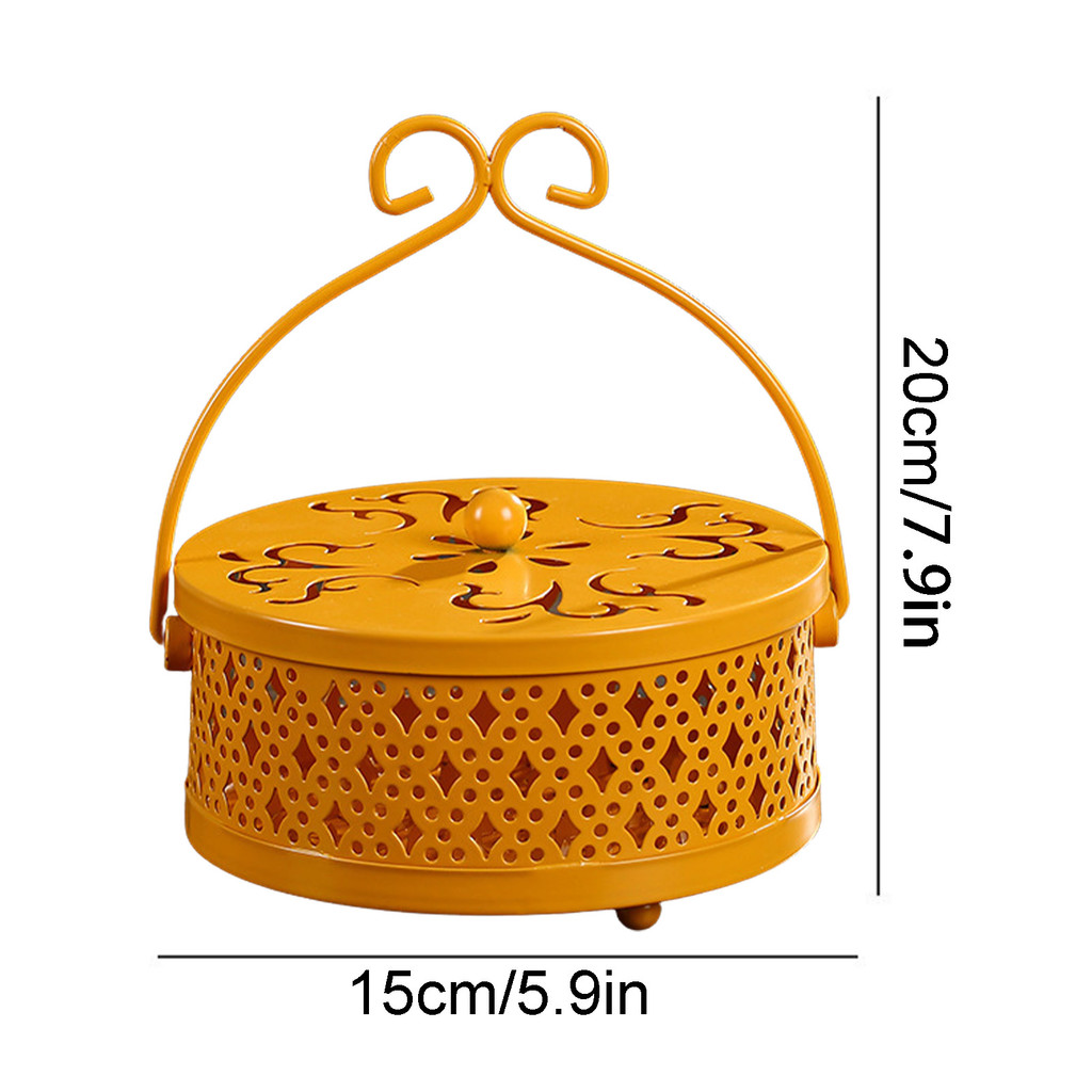 Metal Incense Burner Holder Incense Coil Holder Mosquito Coil Holder Retro Coil Incense Burner Mosqu