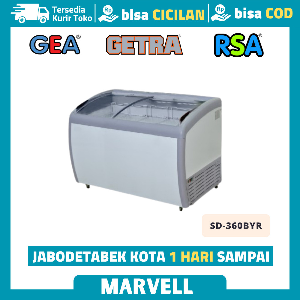 Showcase Pendingin Minuman GEA SD-360BYR Kulkas Pendingin Kapasitas 360 Liter