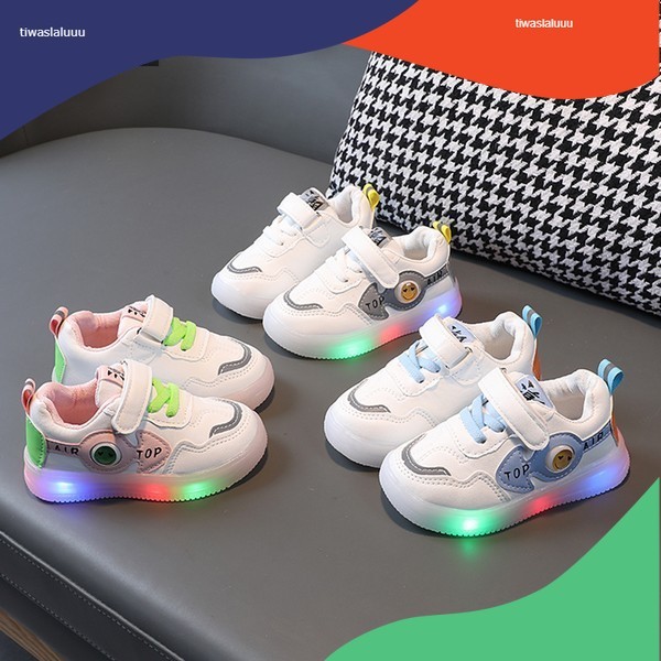 LKM455 Sepatu Sport Anak Unisex Casual Bayi Dengan Lampu LED Sekolah [1KG 4PC] LITTLE KUMA