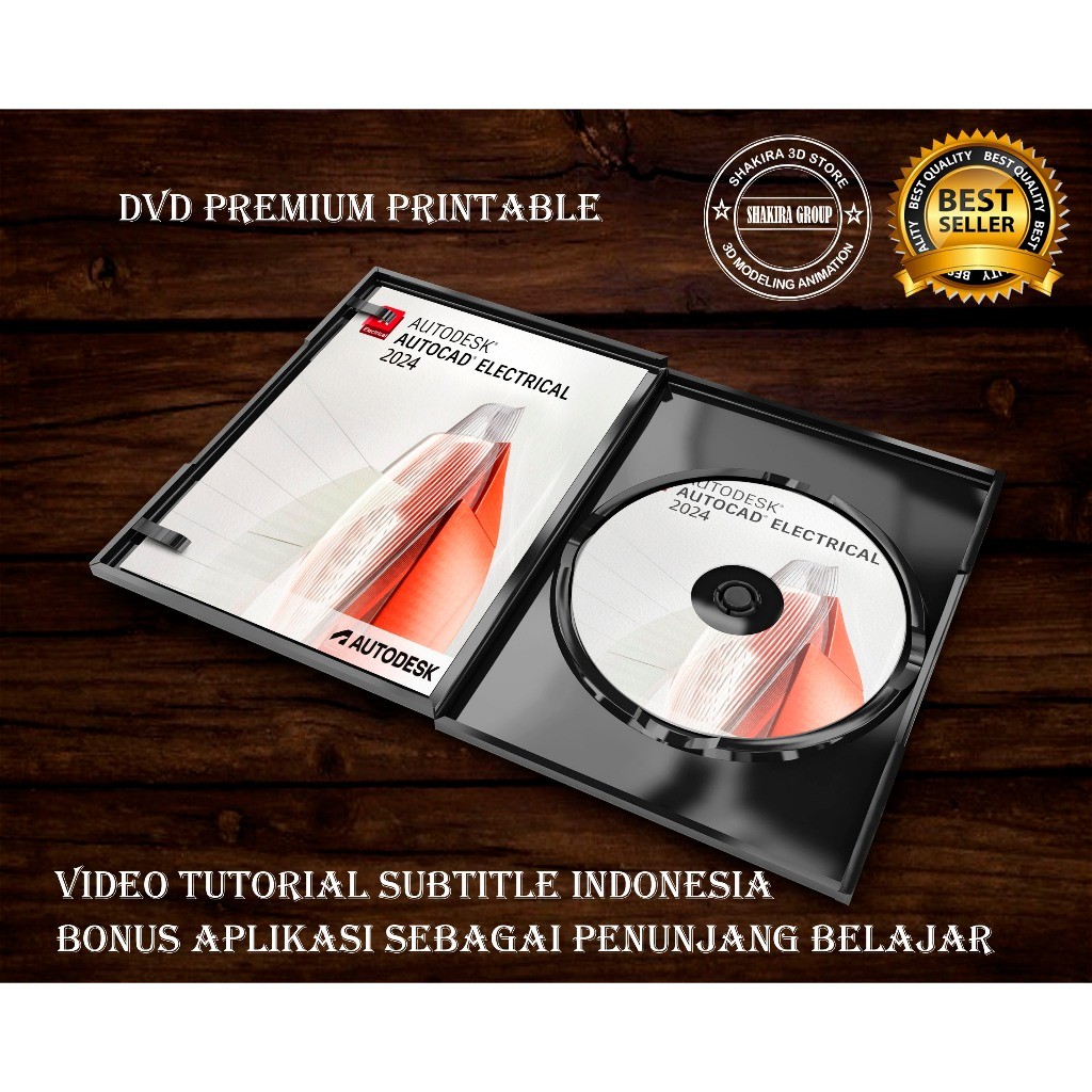 DVD AutoCAD Electrical 2024 Video Tutorial Mastering SUBTITLE BAHASA INDONESIA