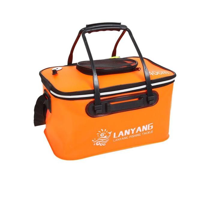 Box Umpan Pancing 40CM 45CM 50CM / Box Ikan Portble Bahan EVA / Ember Lipat Umpan Pancing Hidup Box 