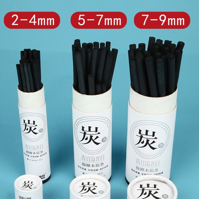 

25Pcs Art Charcoal Sticks Charcoal Pencils Sketching Drawing Art Supplies For DIY Student Hobbyist Beginner Artist