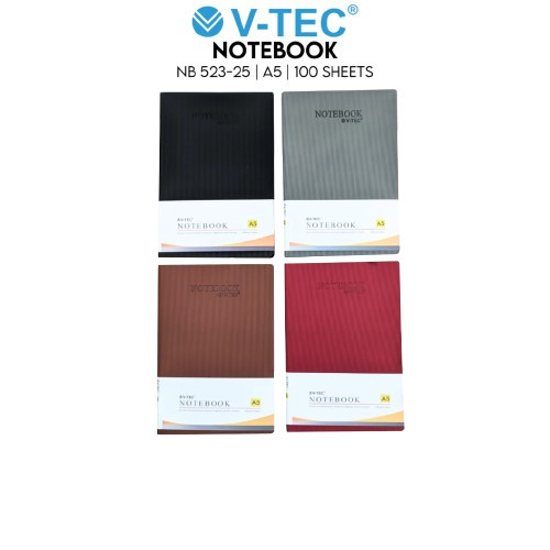 

V-TEC Notebook NB 523-25 UK. A5 100GSM / 100 SHEETS