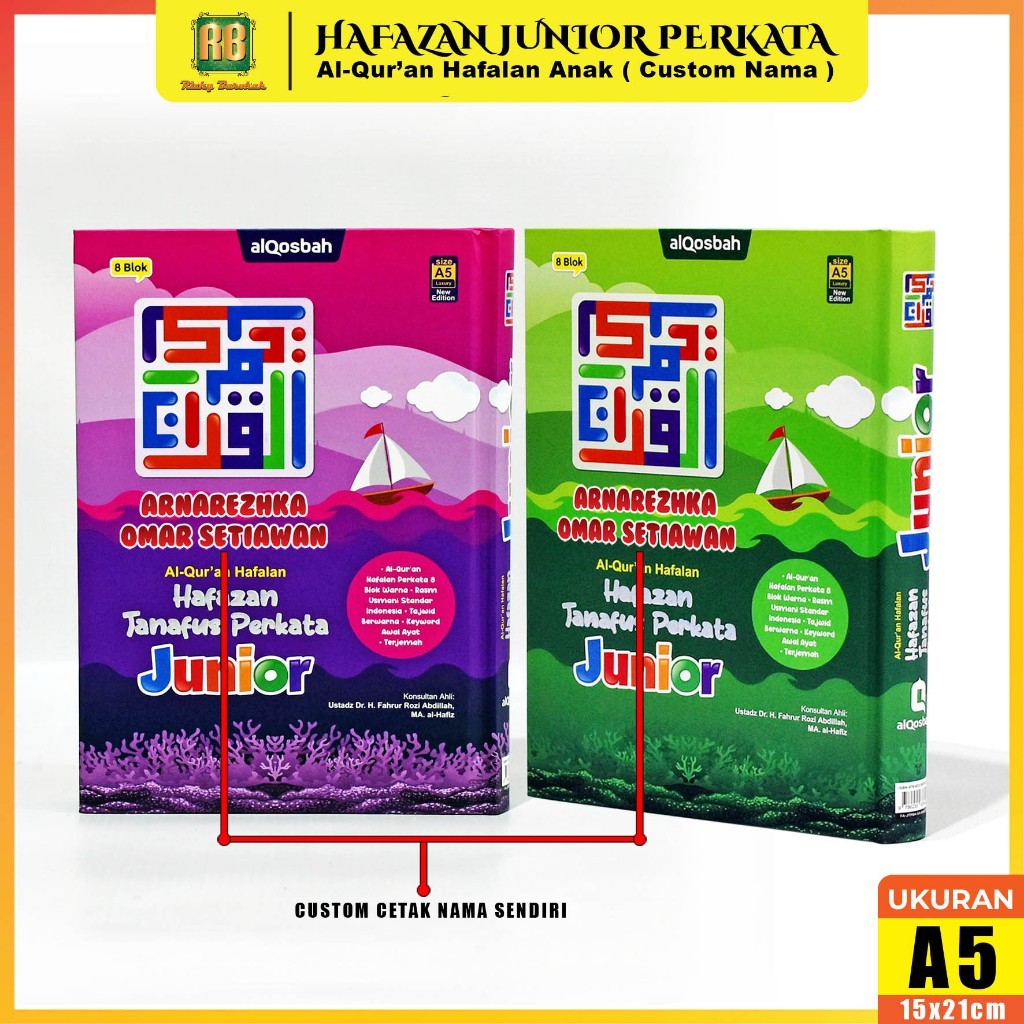 

Alquran Hafalan Hafazan Perkata Junior 8 Blok Ukuran A5 Alqosbah, Al Quran Anak Perkata, Al Quran For Kids, Alquran Belajar Untuk Anak
