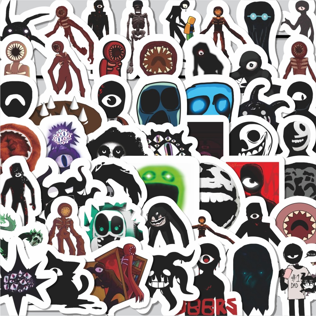 

Stiker Cutting Pack Stiker Kartun Doors Robloxes Horror Game Isi 100Pcs Series Aesthetic Lucu Keren Untuk Koper Bahan Vynil