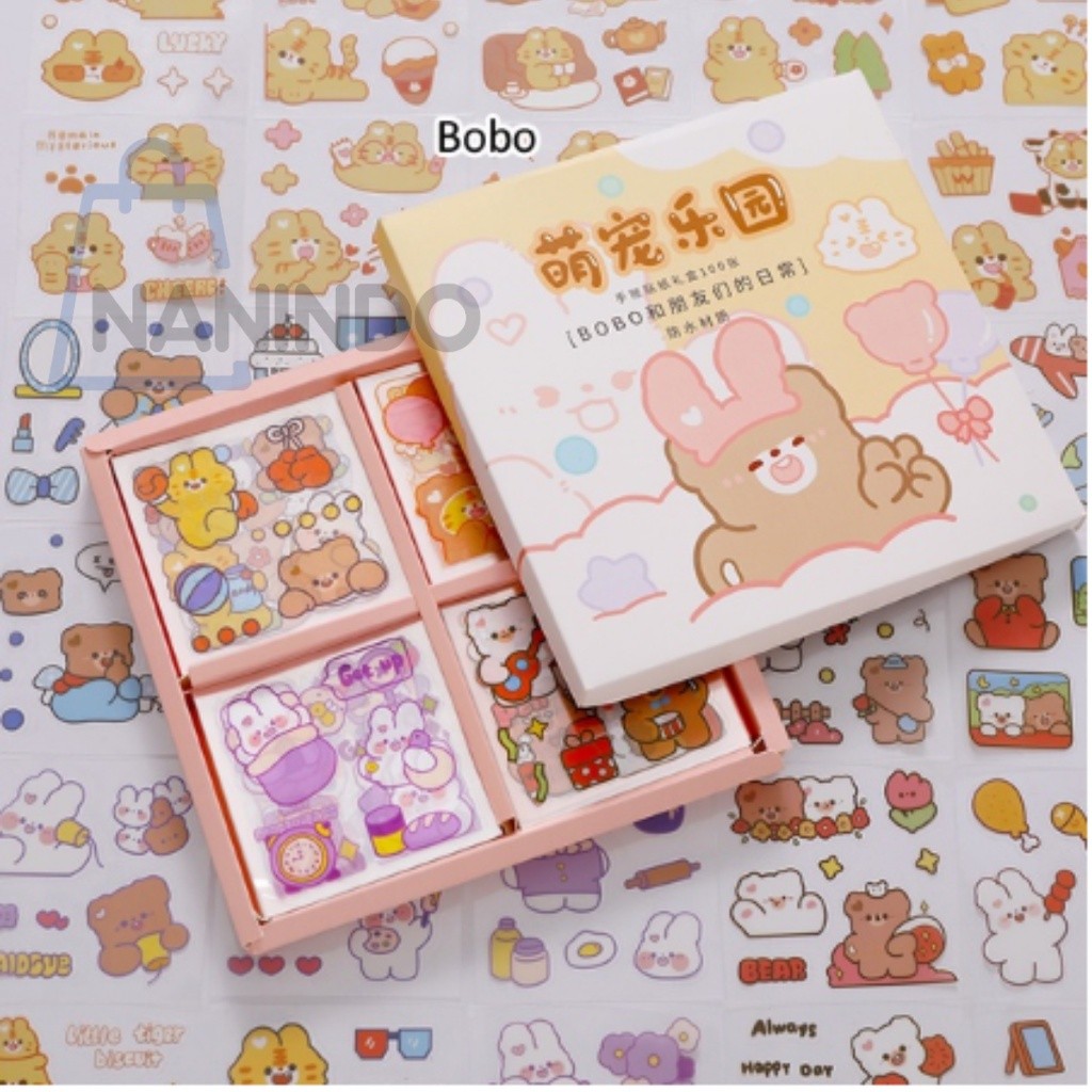 

PROMO Sticker BOX isi 100 lembar sticker kawai cute lucu dekorasi scrapbook hh-0
