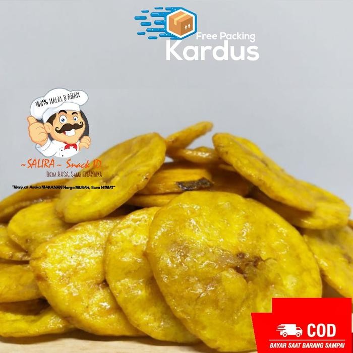 

[1Kg] KERIPIK PISANG ASIN GURIH ASLI / LANTAK CEMILAN KHAS DAERAH - P_KOIN ORIGINAL