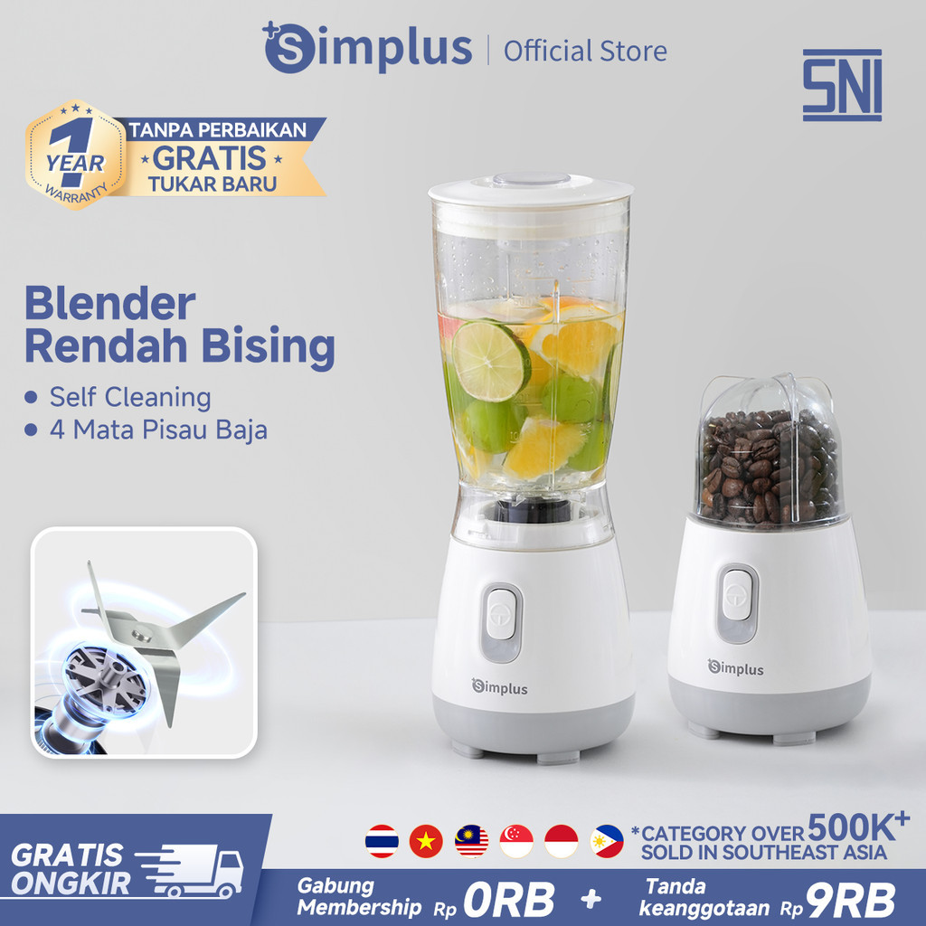 Simplus Blender Multifungsi 250W Kapasitas 600ml