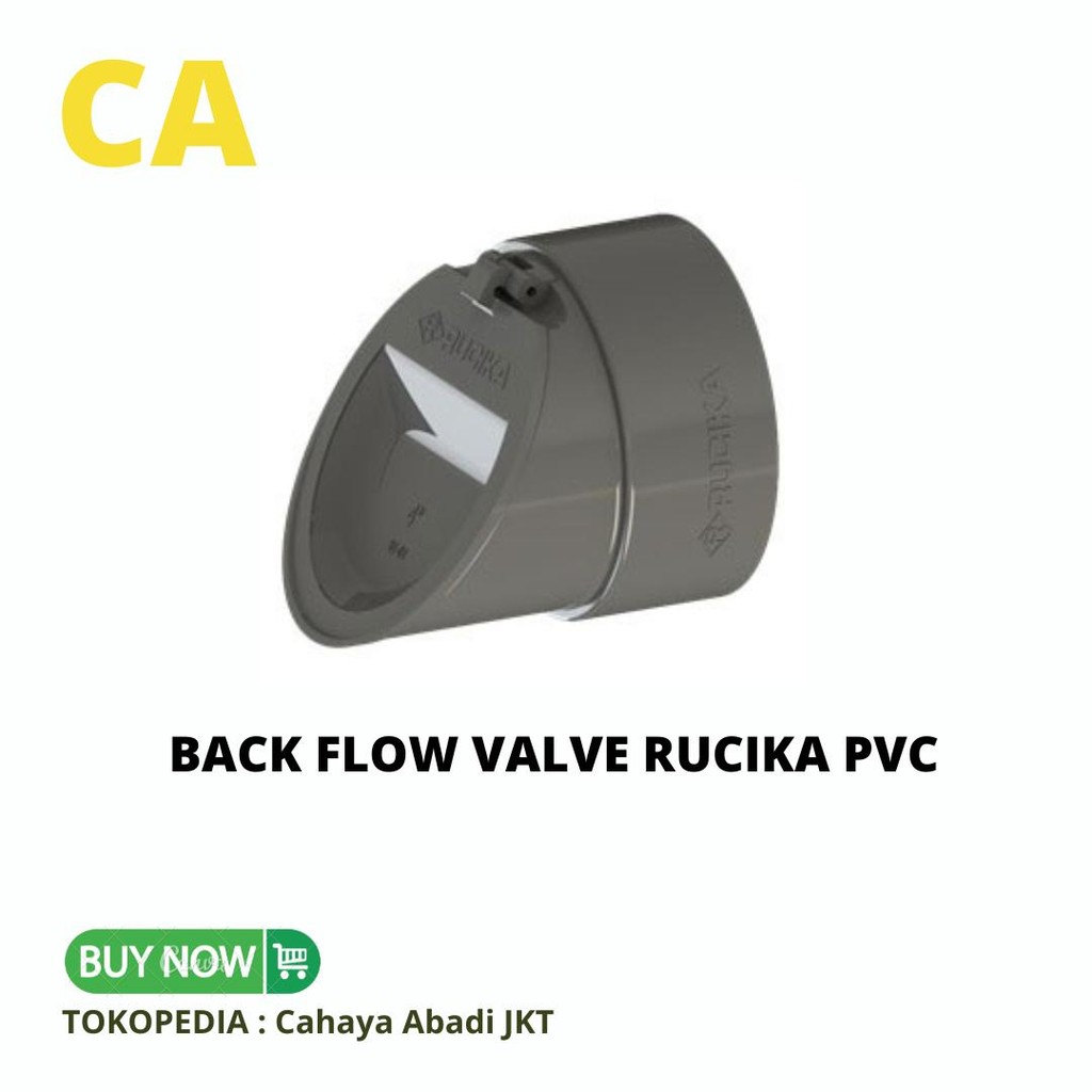 BACK FLOW VALVE RUCIKA PVC / RUCIKA