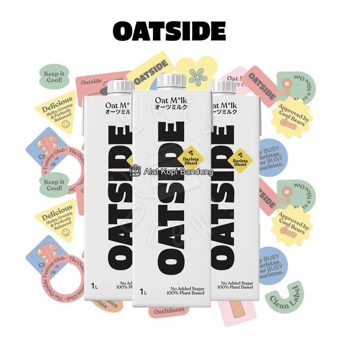 

Oatside Oat Milk 1L / Susu Oat Gandum Lactose & Dairy Free (3 variant) - Barista Terlaris