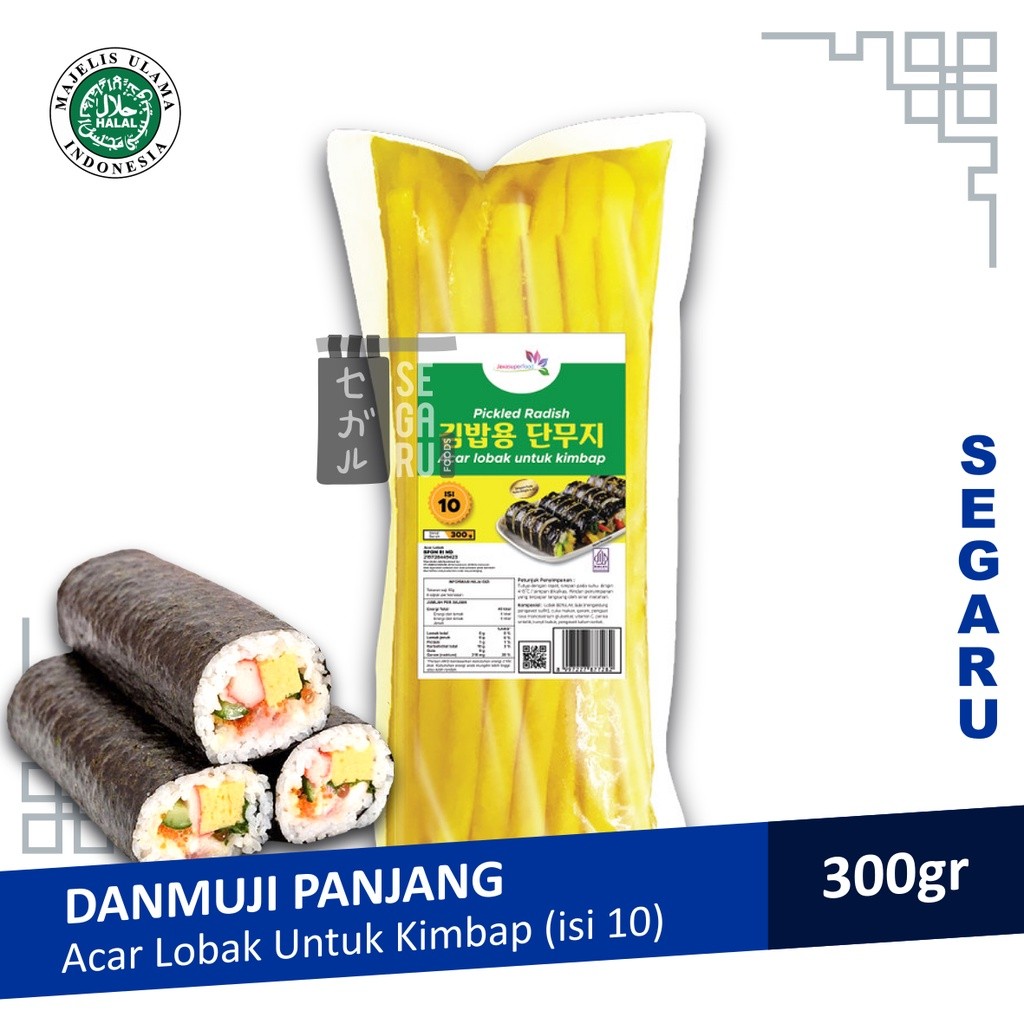 

Danmuji Kimbap Acar Lobak Kuning Korea Halal | Takuan | Isian Gimbap