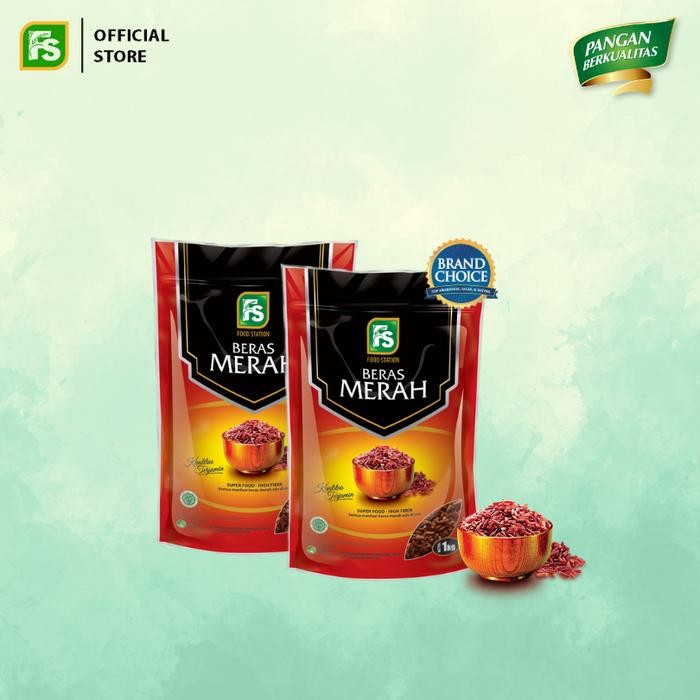 

Beras Merah Food Station 1 kg (2 Pcs) Terlaris