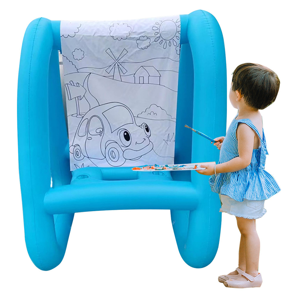 

Outdoor Inflatable Easel Reusable Outdoor & Indoor Paint Station Drawing Board Paint & Play Backyard Easel for Kids Outdoor Play