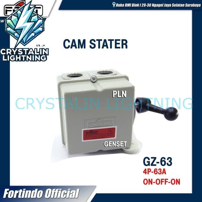Cam Starter / OHM Saklar / COS / Genset / Handle 4P 63A GZ FORT