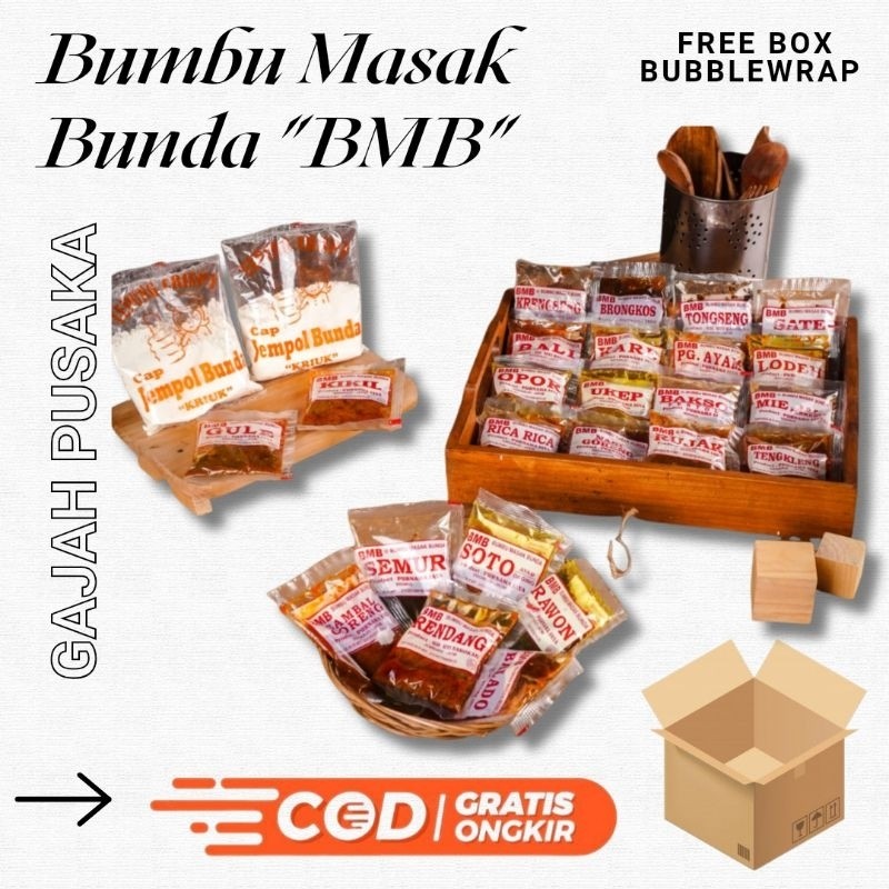 

Bumbu Masak Bunda "BMB" Setara Bumbu Masak Machmudah Termurah Mie Soto Rawon Gule