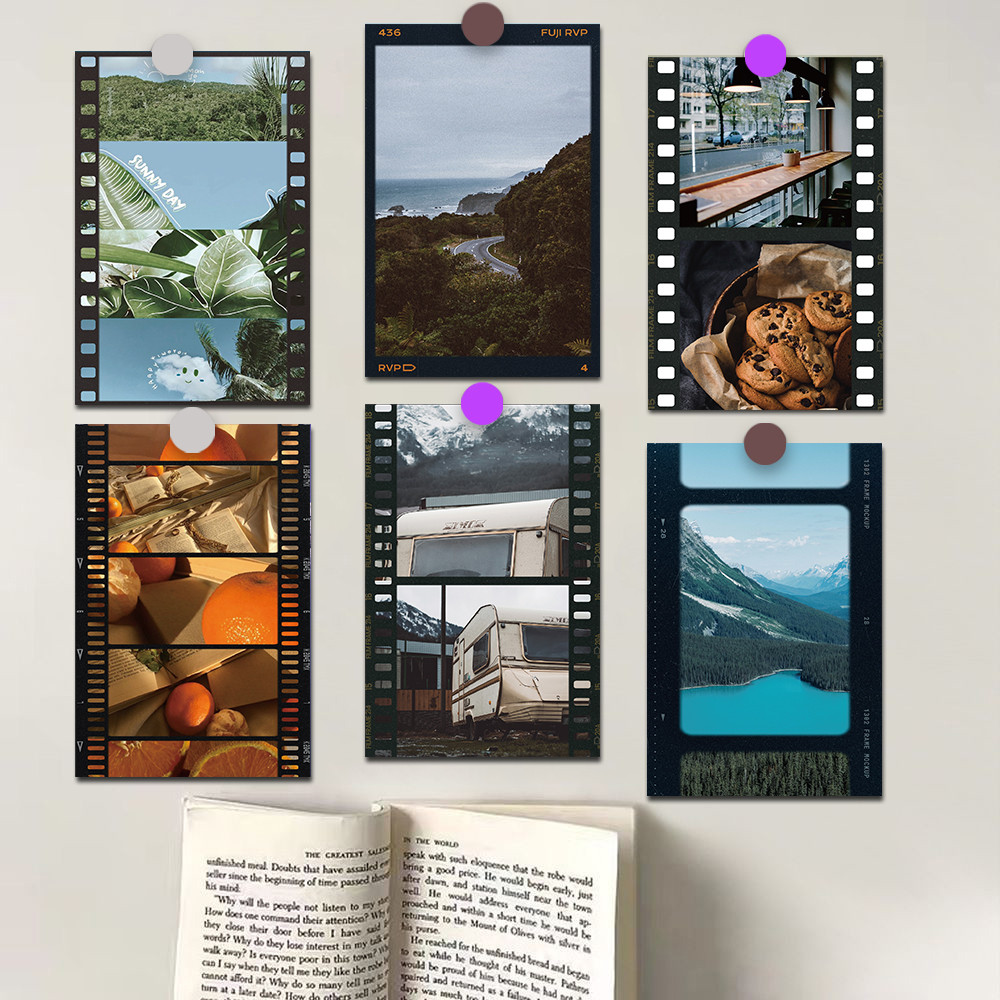 

10PCS With the Light Poster Sticker 10×15CM Students Coffee Photo Luggage Kawaii Gift For Living Refrigerator Card Decals