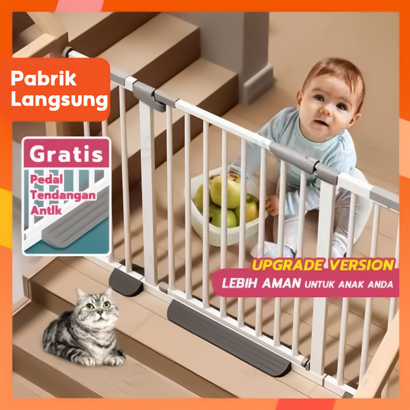 Baby Safety Gate Pagar Pintu Bayi Penghalang Pintu Bayi Pagar Tangga Bayi Pagar Pengaman Bayi PintuC