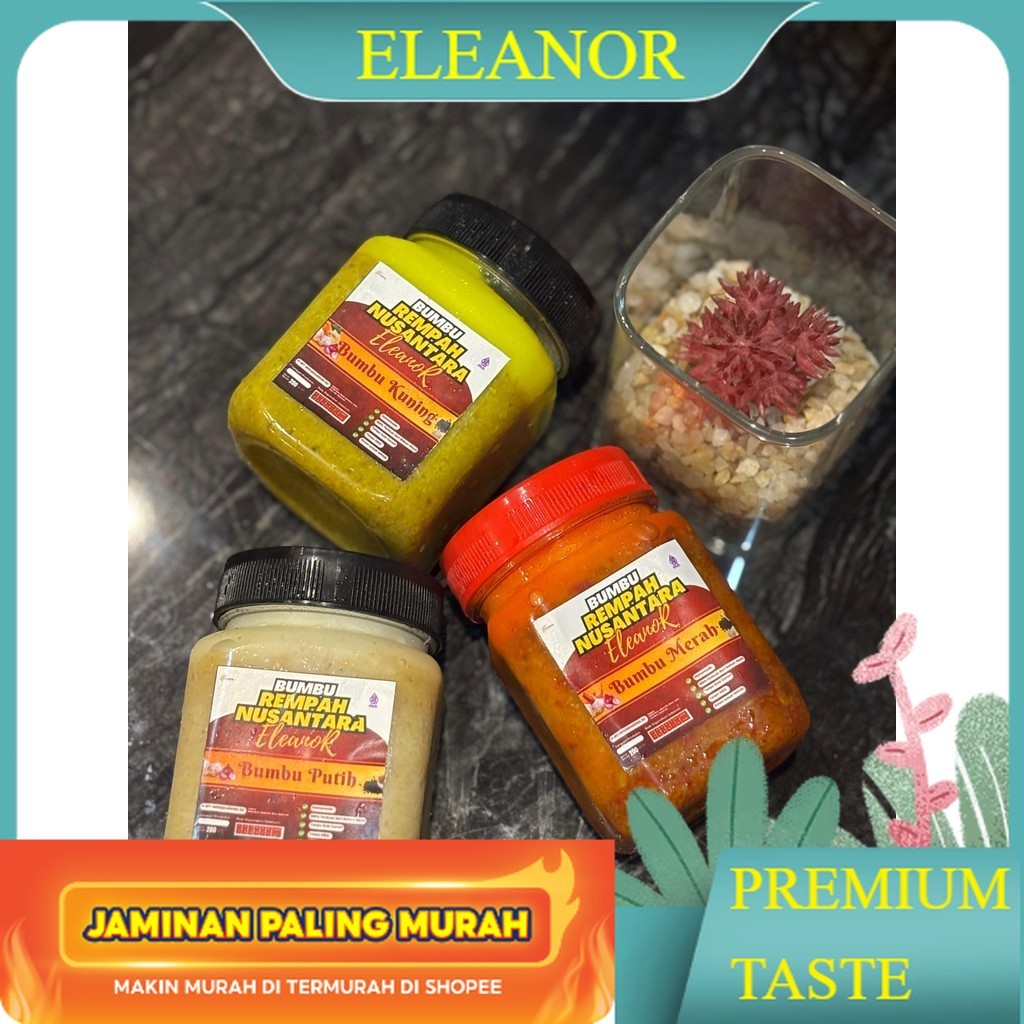 

PAKET ISI 3 Bumbu rempah nusantara ELEANOR