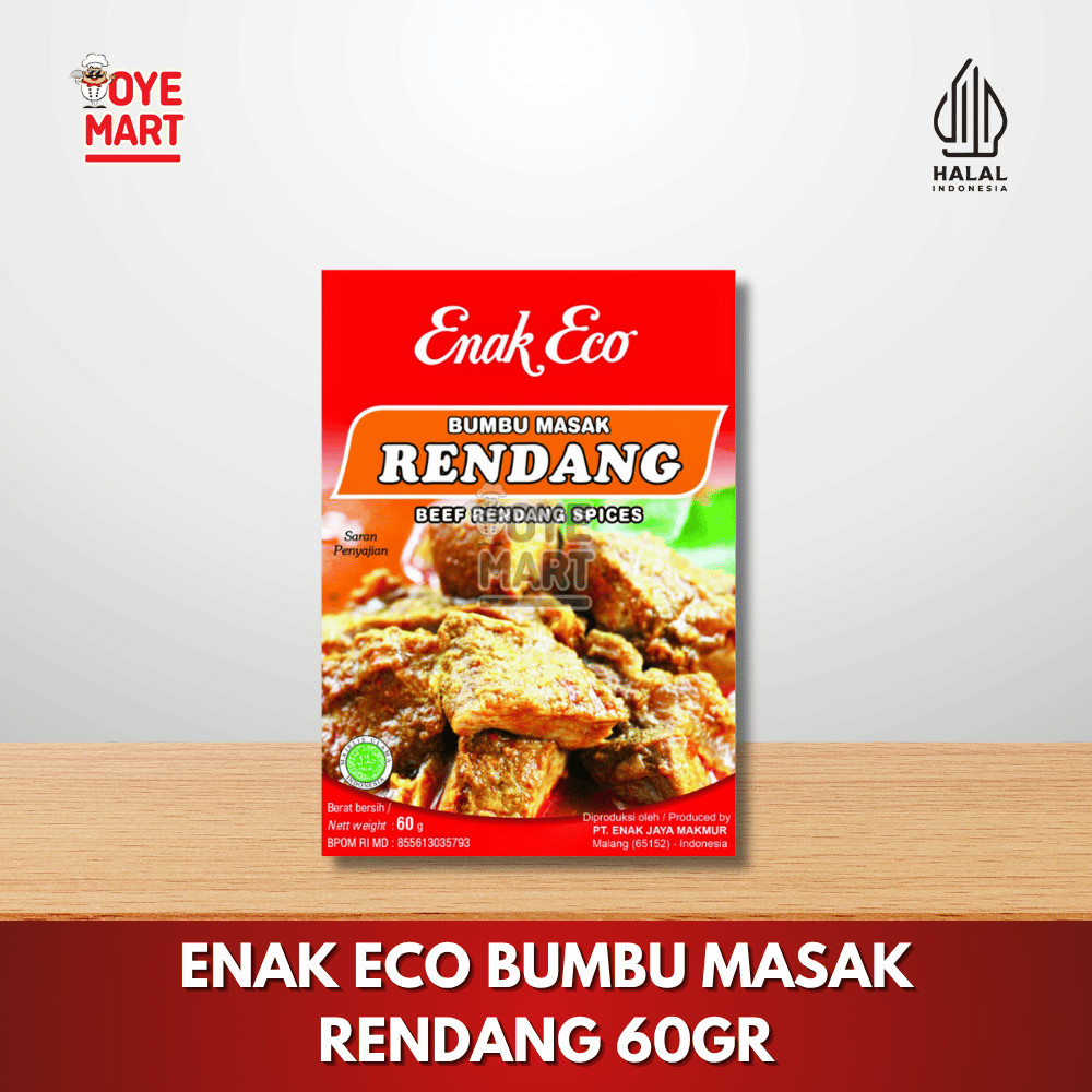 

ENAK ECO BUMBU MASAK RENDANG 60GR/ BUMBU MASAK INSTAN