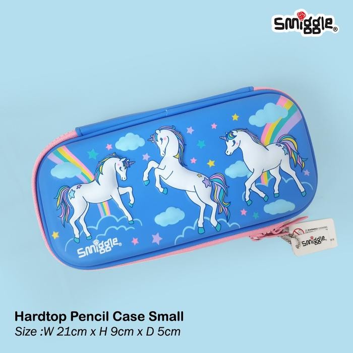 

TERLARIS~[ Mall 2547] SMIGGLE Wonderous hardtop pencil case small nimbul 3D Pen - UNICORN BIRU