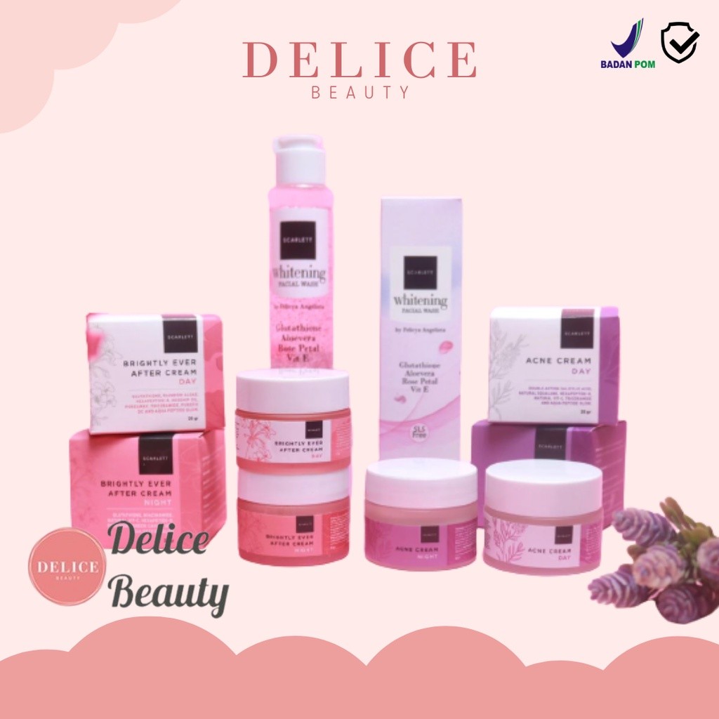 SCARLETT WHITENING FACE SKINCARE / PAKET WAJAH SCARLETT WHITENING BPOM