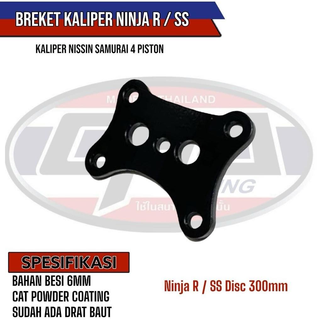 Breket NINJA R / SS  Kaliper NISSIN SAMURAI 4 Piston R9 RACING