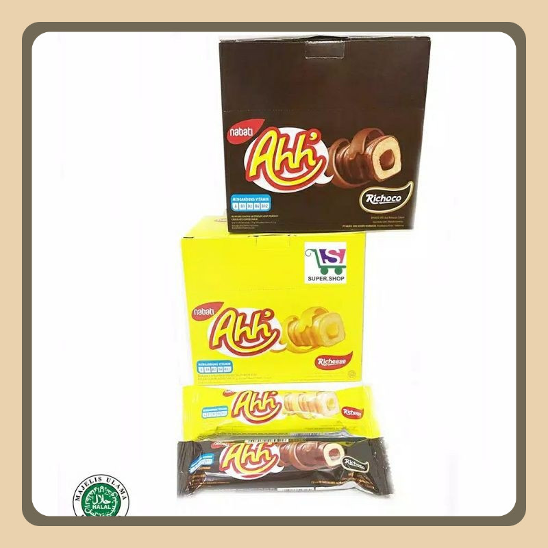 

Nabati Ahh Snack Isi 20 Pcs Rasa Keju Coklat