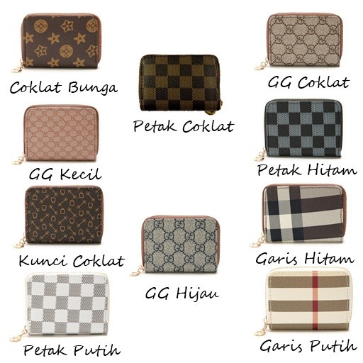 Dompet Kartu Wanita K04 Korea Felted Wol dengan 11 Slot Premium — 9
