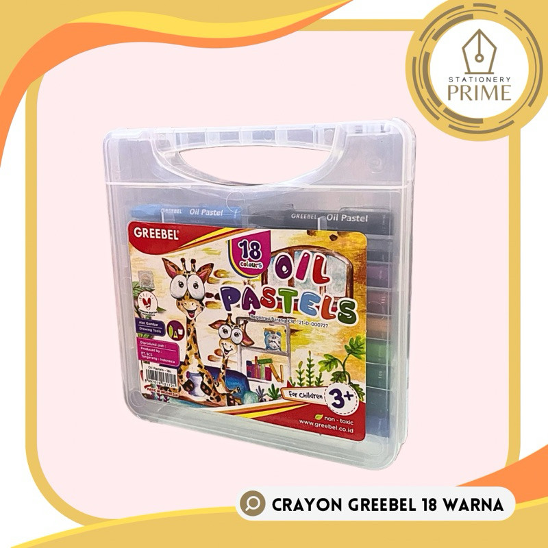 

Crayon Greebel Oil Pastels 18 warna