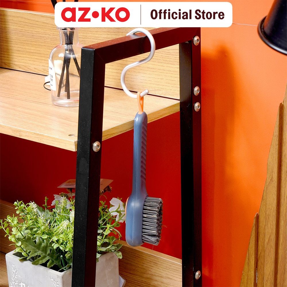 AZKO Proclean Sikat Sepatu Dengan Dispenser Sabun Shoe Brush Semir Sepatu Alat Pembersih Alas Kaki P