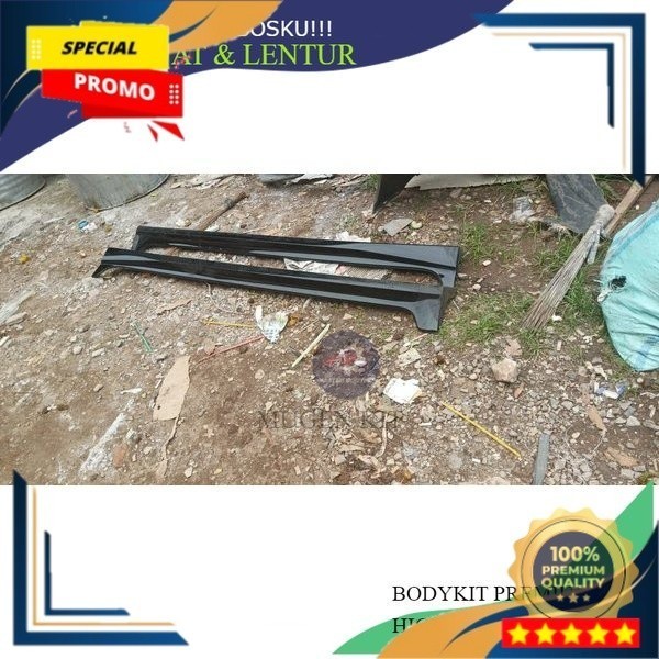 (Ready Stok) - AKSESORIS BEMPER MOBIL SIDEKIRT HONDA BRIO RS Grade A Kuat-Tebal-Lentur