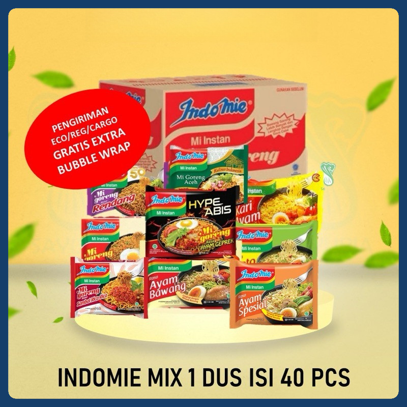 

INDOMIE MIX / CAMPUR 1 DUS ISI 40 PCS [EXP NOVEMBER 2025- JANUARI 2026]