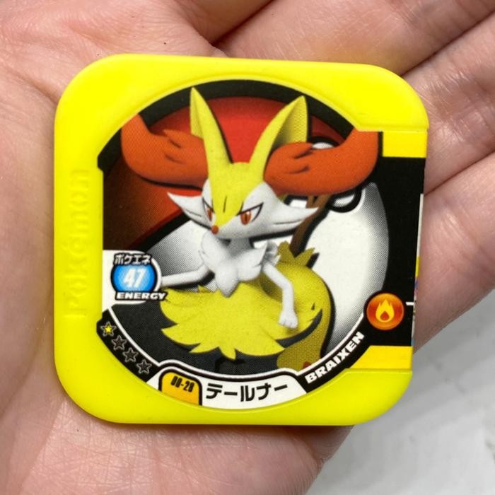KYKY Mainan Pokemon Tretta Collectibles Normal Class Braixen 1 Stars Loose