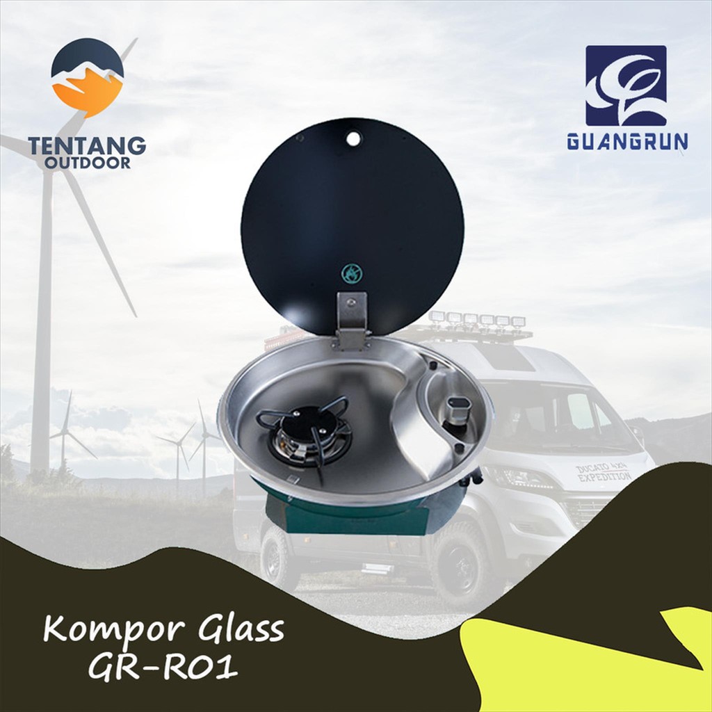 Kompor GR-R01 Single Stove Motorhome Campervan Outdoor Kompor Mobil Karavan Camping