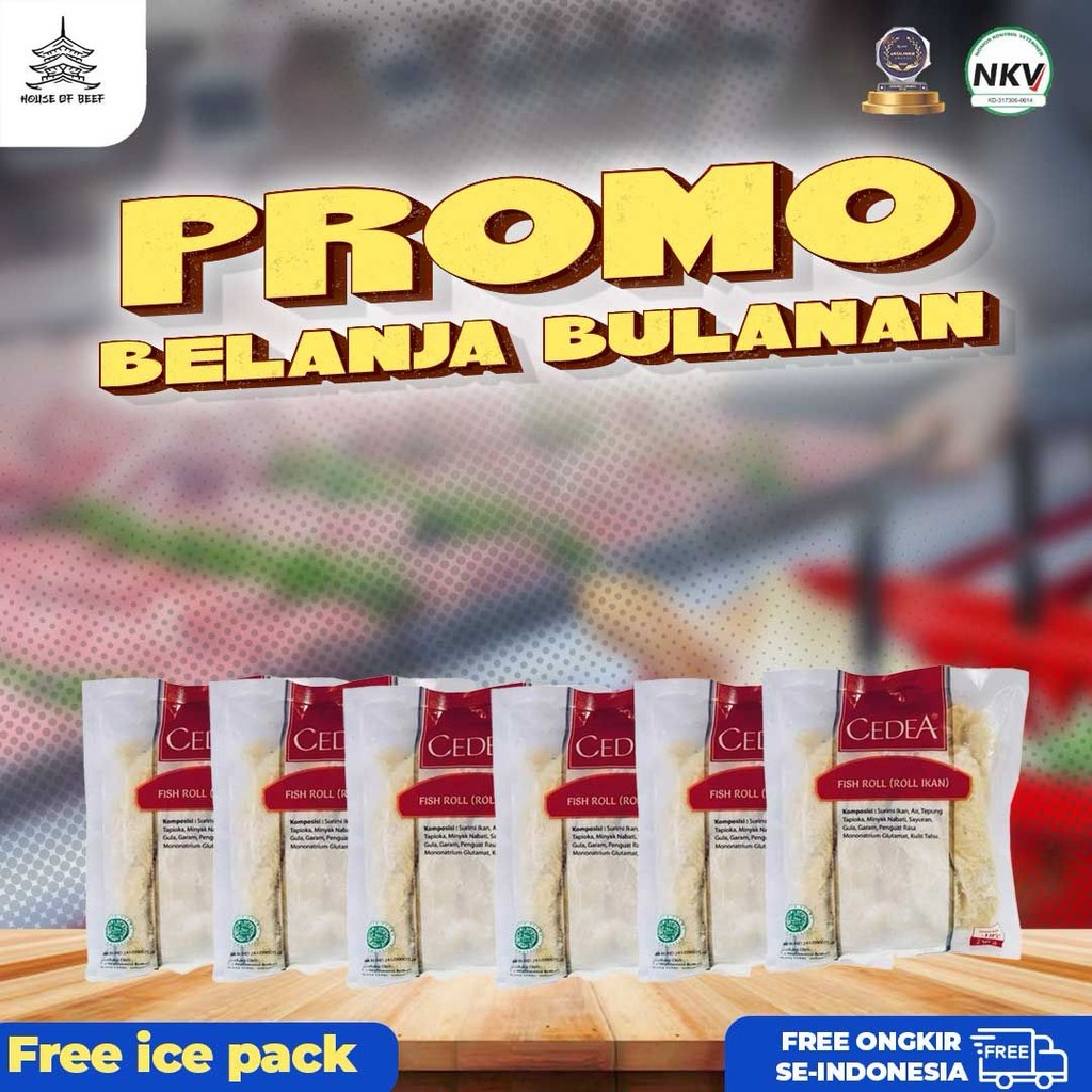 

Bundling 6 Fishroll Cedea 250gr
