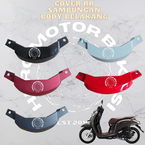 Cod - Cover RR Center Lower Sambungan Body Belakang Bawah Scoopy Donat Ring 12 K93 2017 2018 2019 20