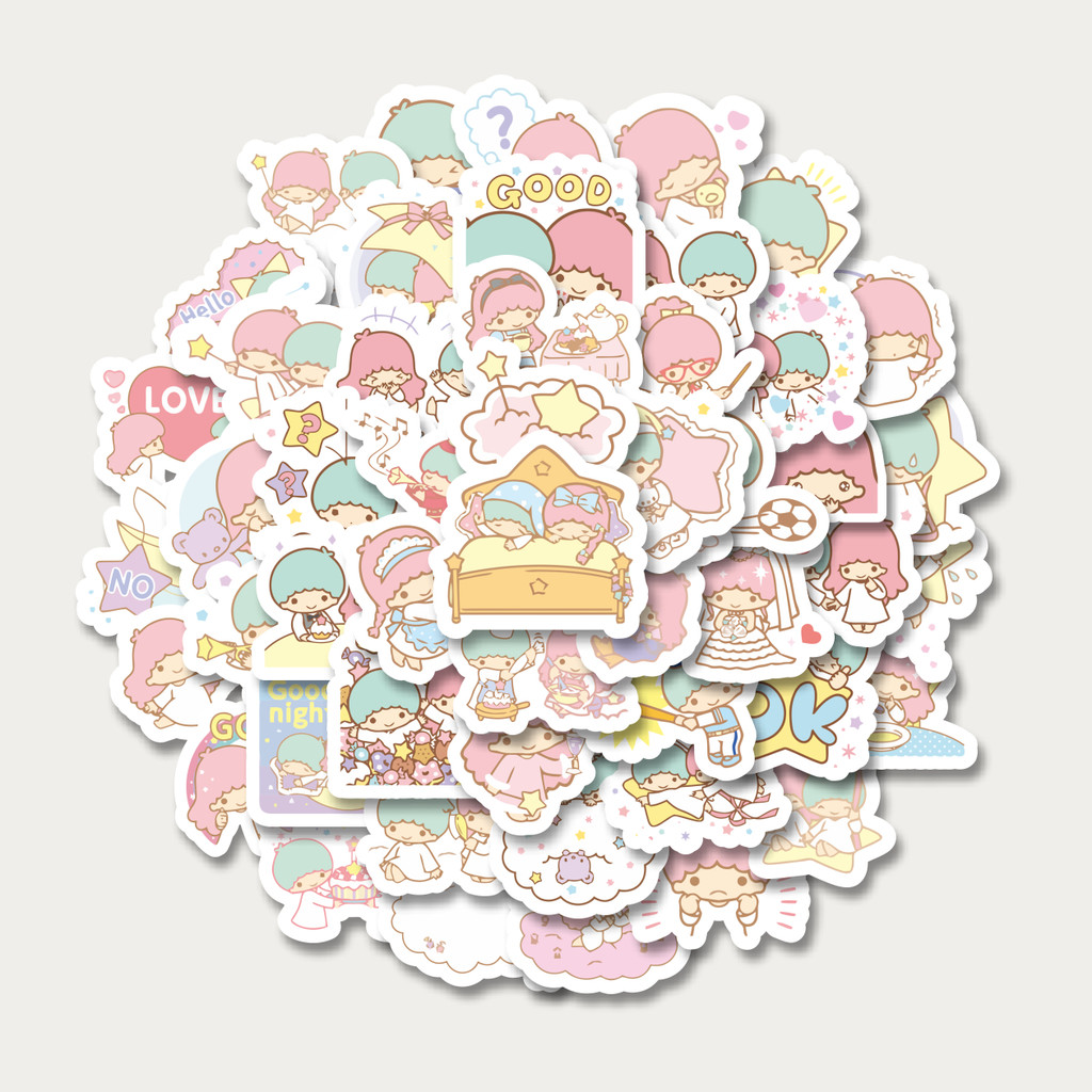 

Sticker Pack Stiker Kartun Twin star Versi 2 | Sticker TUMBLR | Stiker LAPTOP KOPER HELM