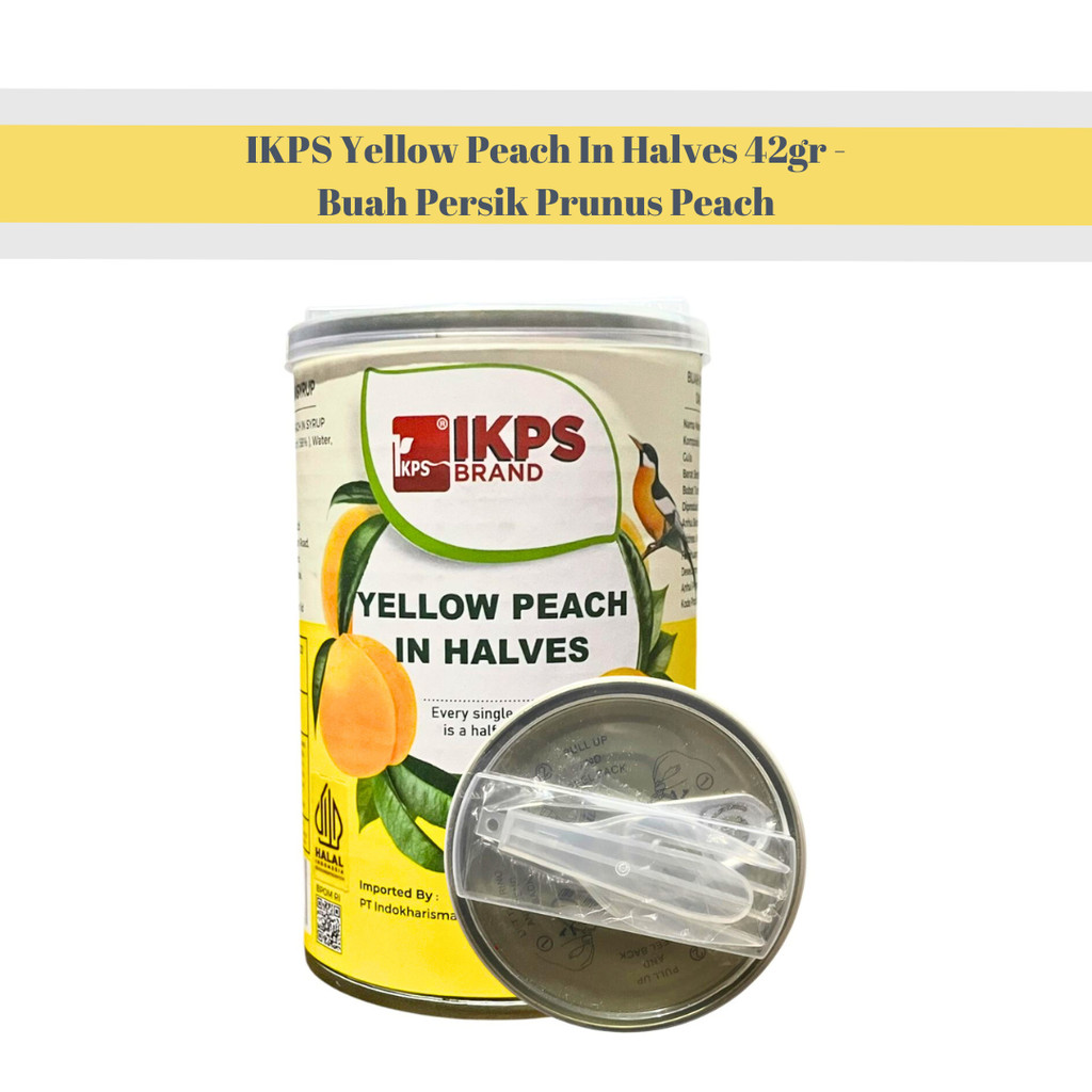 

IKPS Yellow Peach In Halves 425gr - Buah Persik Prunus Peach