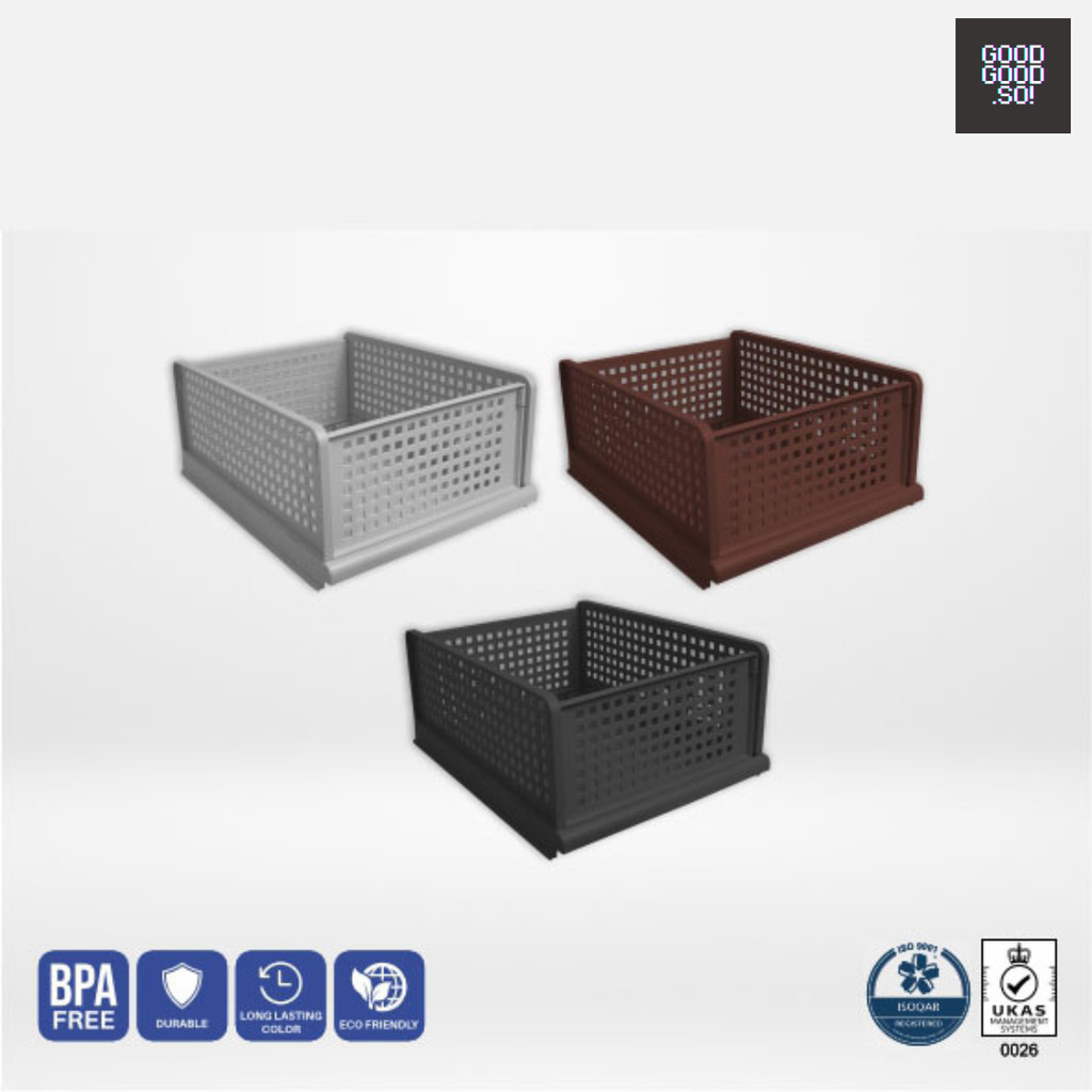 KERANJANG LACI LIPAT RAIZEN / KERANJANG BAJU LIPAT / KERANJANG SERBAGUNA LIPAT MINIMALIS