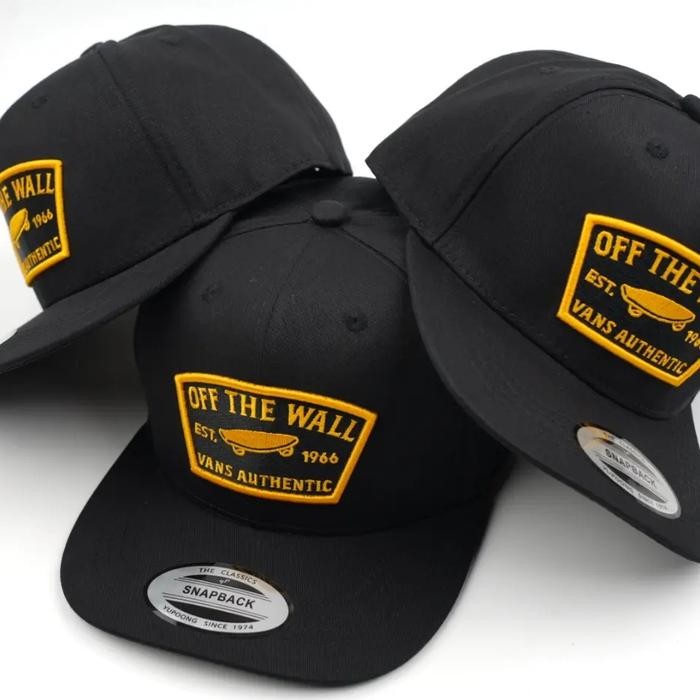 topi vans of wall original import/ vans of wall cap/hat - Logo Putih