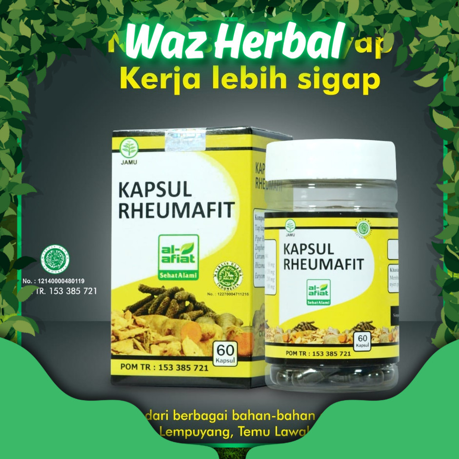 

ORIGINAL | Herbal obat rematik dan asam urat RHEUMAFIT Al Afiat | Herbal Waz