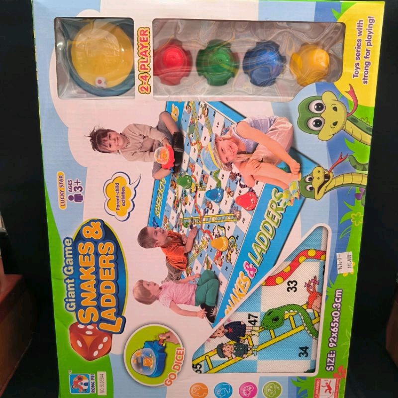 ular tangga jumbo /mainan edukasi / mainan anak