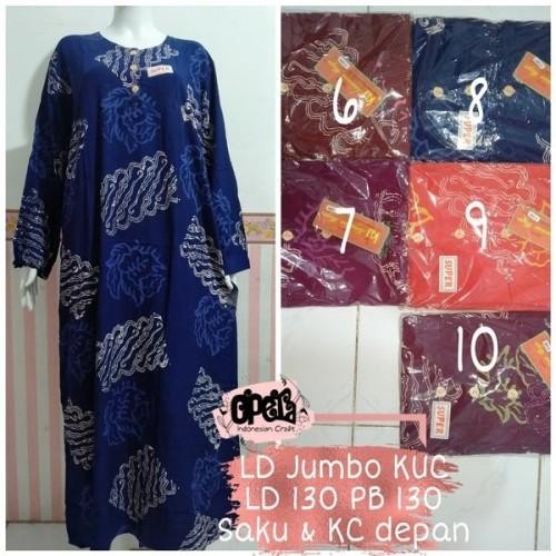 Gamis Jumbo Elegan Lengan Panjang Muslimah Abaya Kencana Ungu Label Coklat