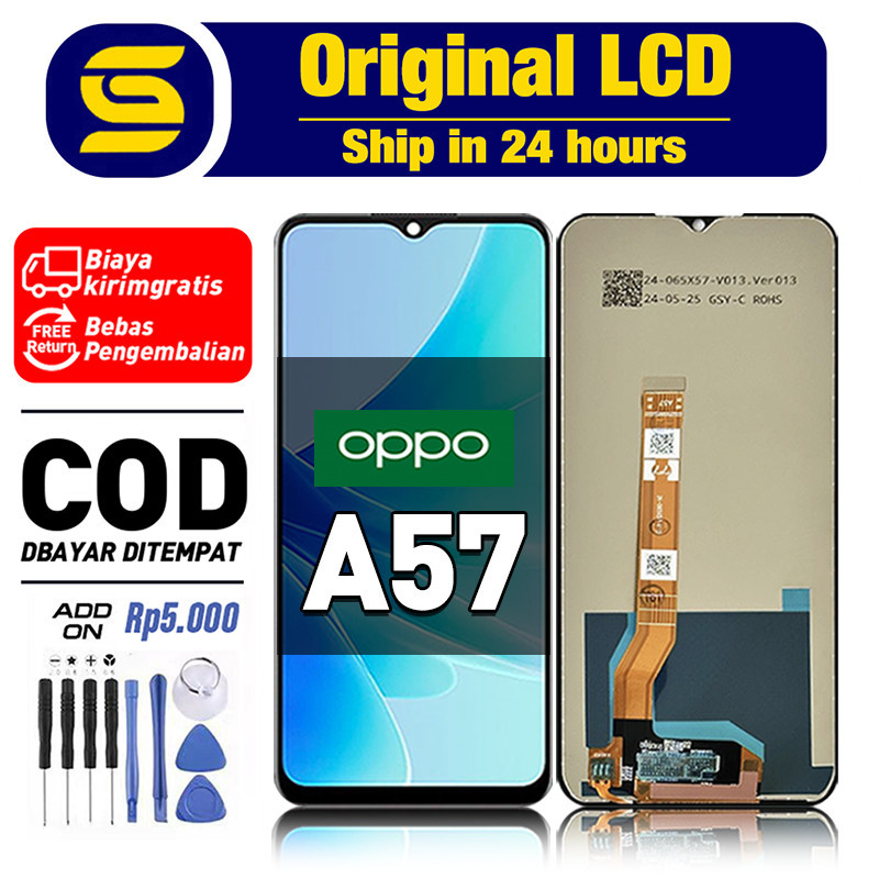 LCD OPPO A57 Original Touchscreen Fullset Compatible For Glass Digitizer ori asli COD