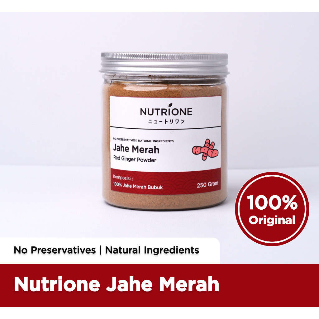 

Jahe Merah Bubuk / Red Ginger Powder Premium Original Nutrione