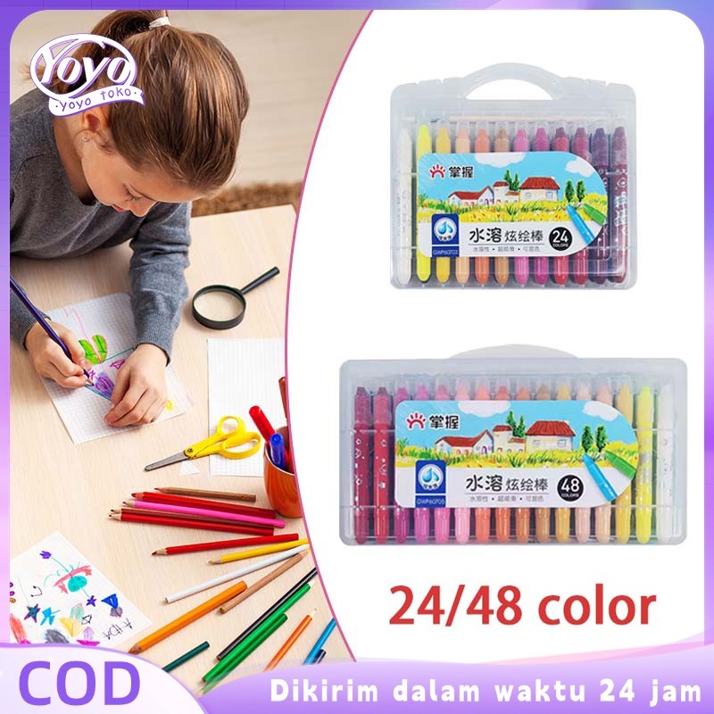 

Crayon Grasp 48 Mata Sedang Crayon Putar 48 Warna Krayon 24 Warna Crayon Grebel 24 Warna