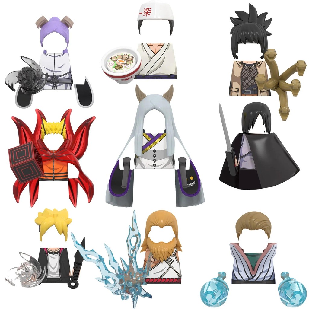 WM Blocks WM6152 WM6153 WM6154 WM6112 WM6113 Building Blocks Japan Anime Figures Dolls Toys For Boys